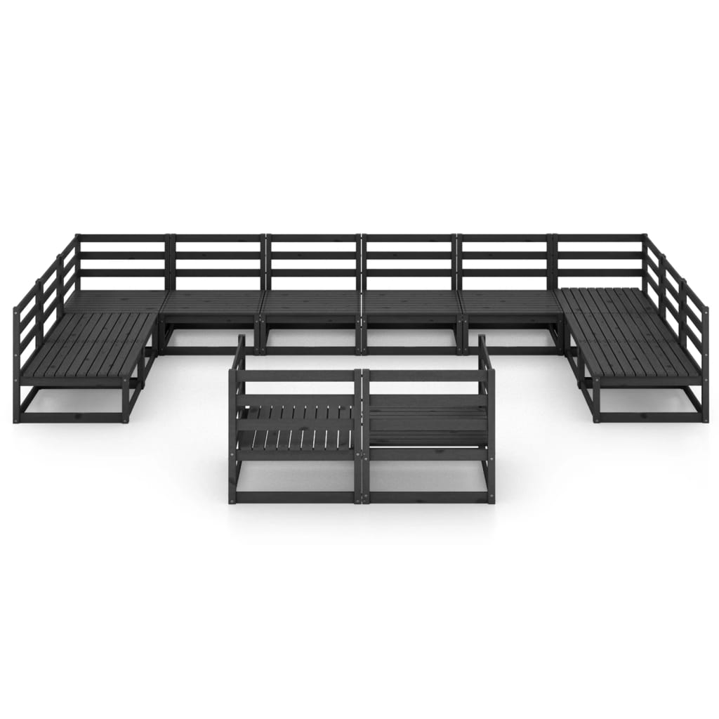 Set mobilier de grădină, 12 piese, lemn masiv de pin GartenMobel Dekor