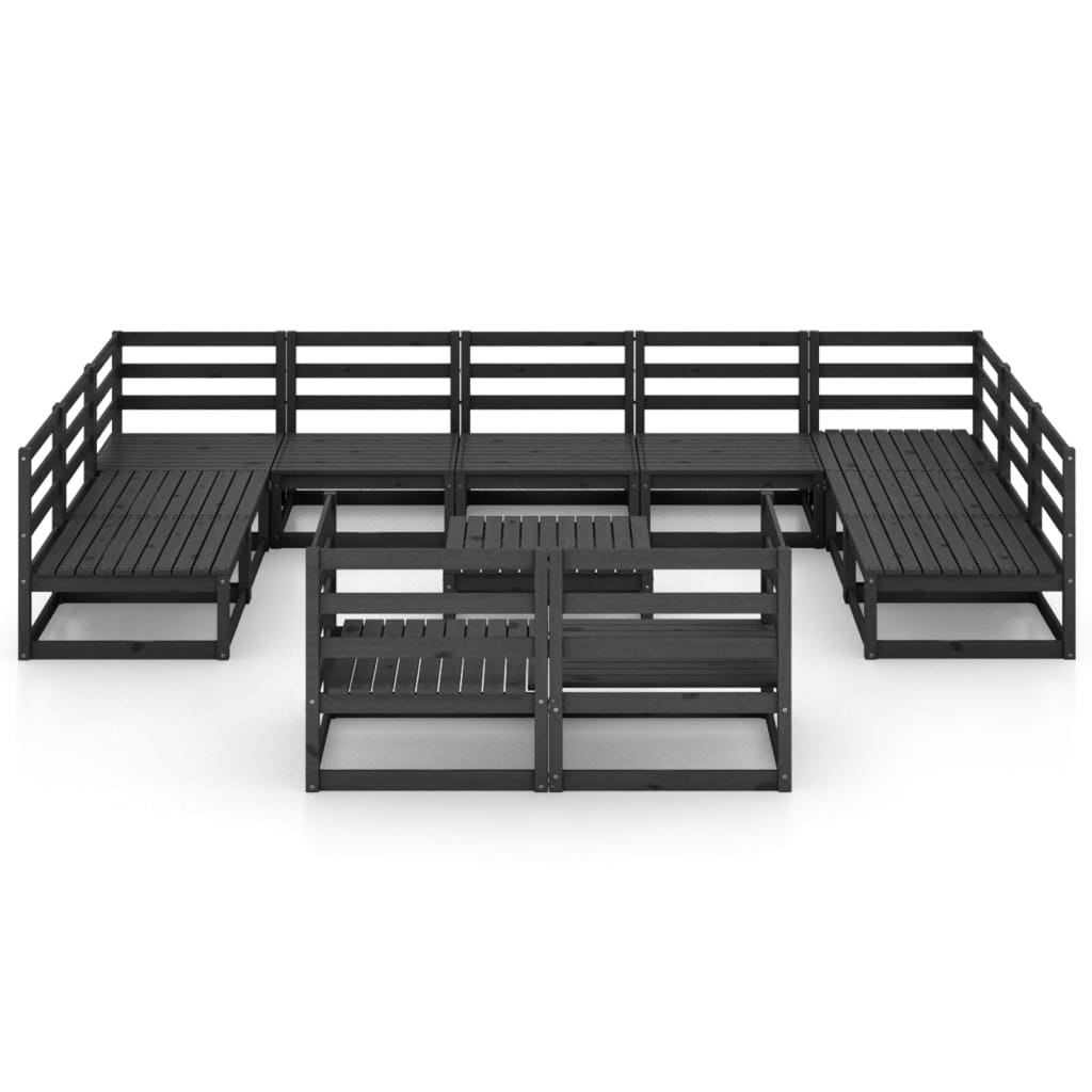 Set mobilier de grădină, 12 piese, lemn masiv de pin GartenMobel Dekor