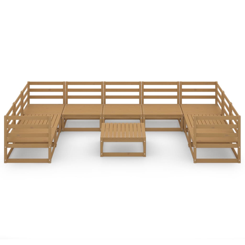 Set mobilier de grădină, 10 piese, lemn masiv de pin GartenMobel Dekor