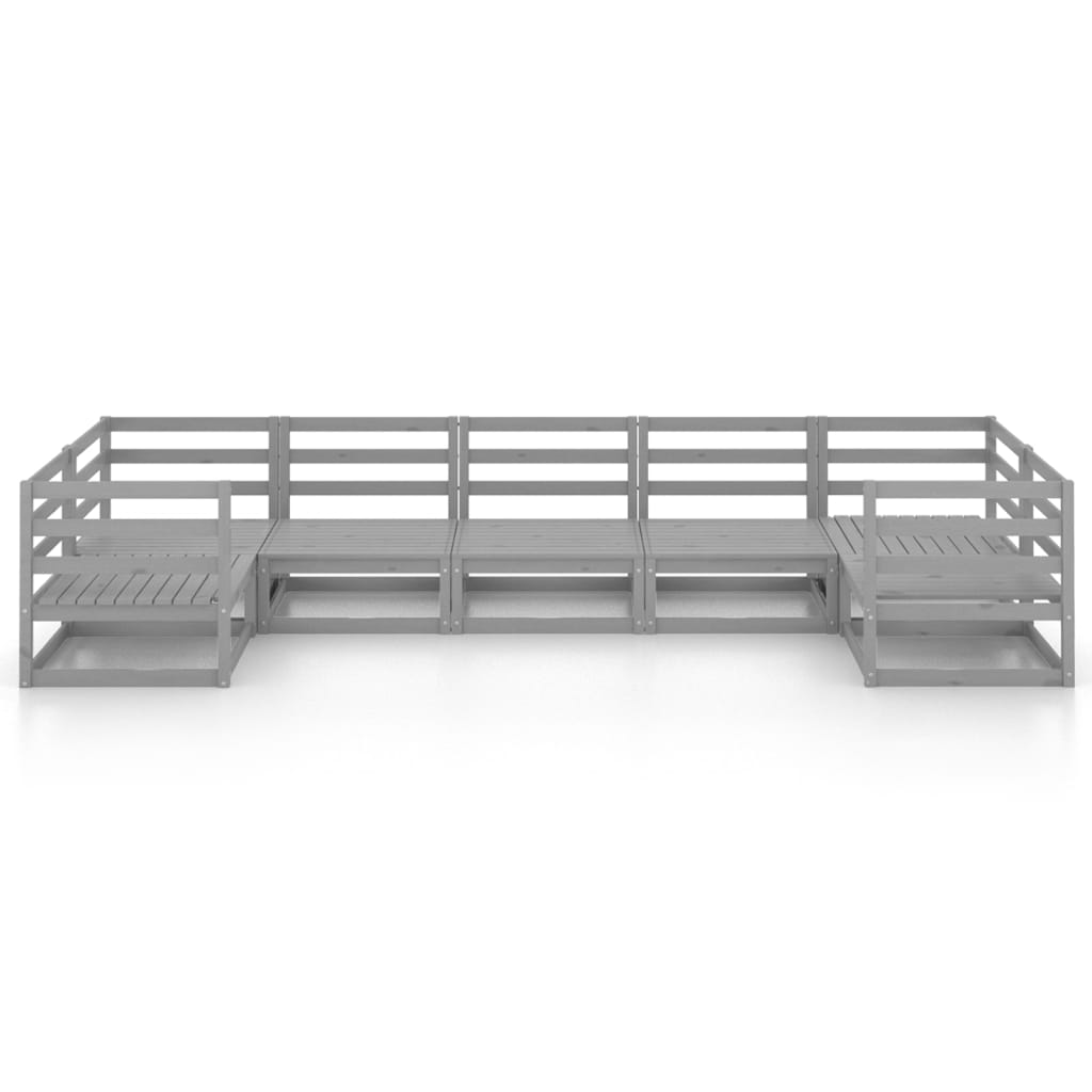Set mobilier de grădină din 7 piese, lemn masiv de pin GartenMobel Dekor