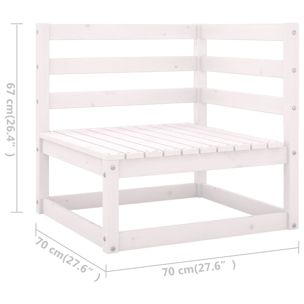 Set mobilier de grădină cu perne, 8 piese, lemn masiv de pin GartenMobel Dekor