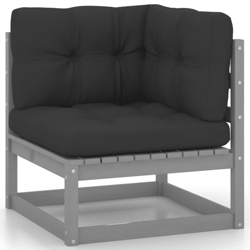 Set mobilier de grădină cu perne, 8 piese, lemn masiv de pin GartenMobel Dekor