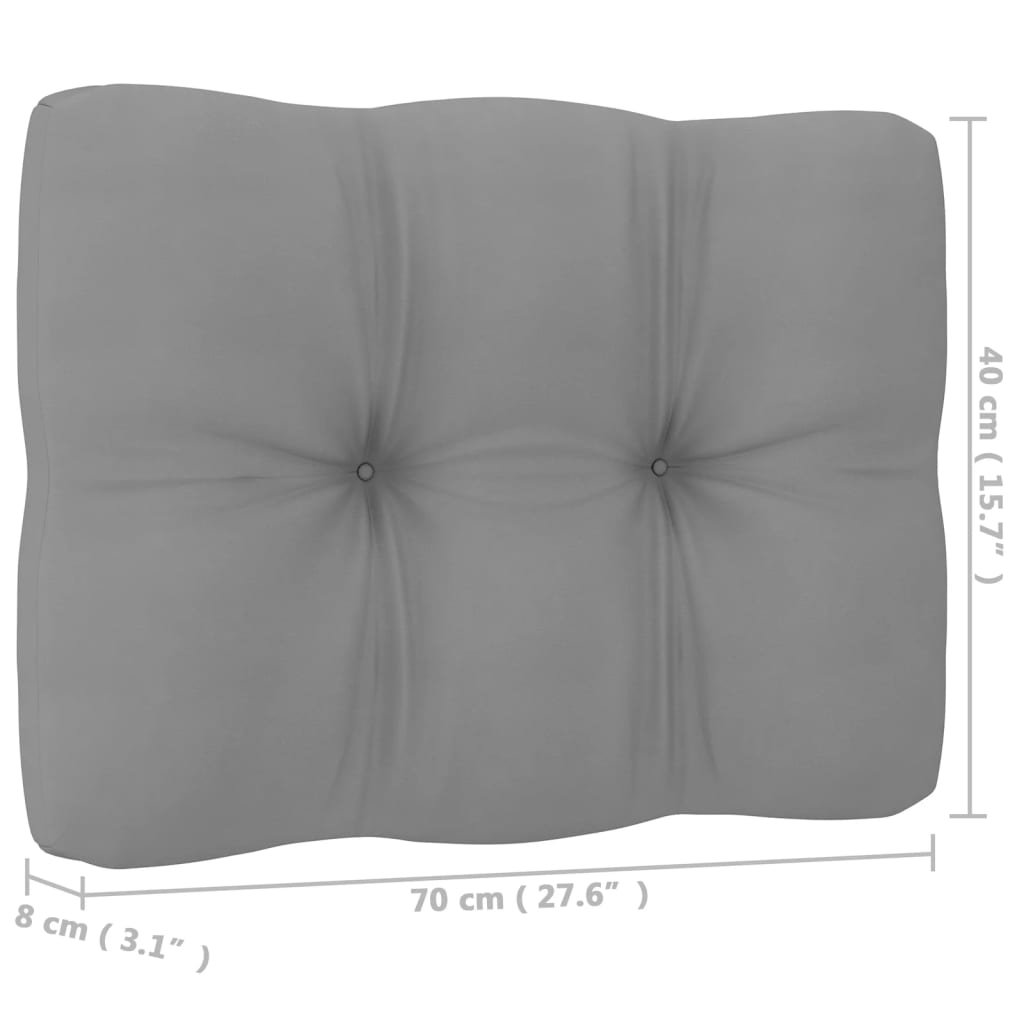 Set mobilier de grădină cu perne, 8 piese, lemn masiv de pin GartenMobel Dekor