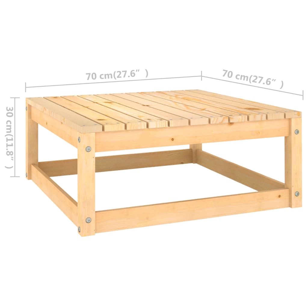 Set mobilier de grădină cu perne, 8 piese, lemn masiv de pin GartenMobel Dekor