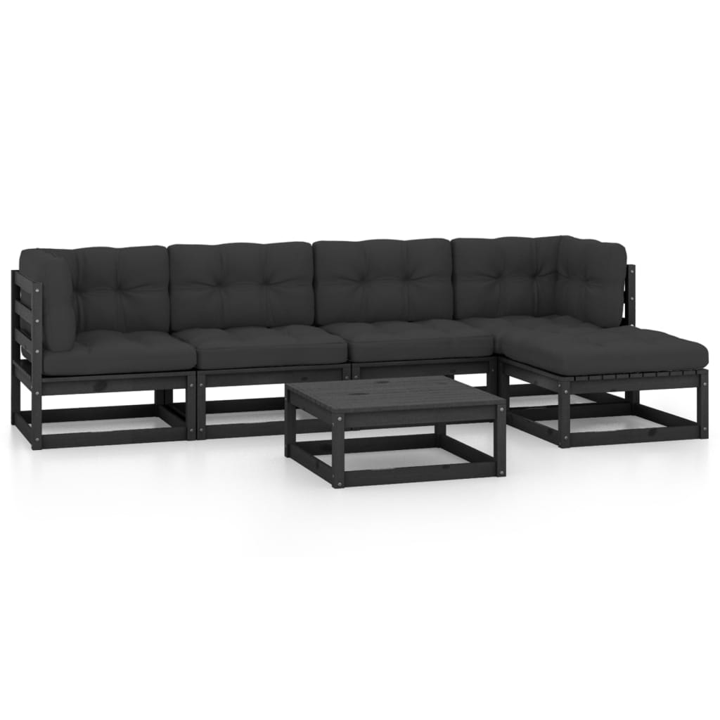 Set mobilier grădină cu perne, 6 piese, lemn masiv pin GartenMobel Dekor