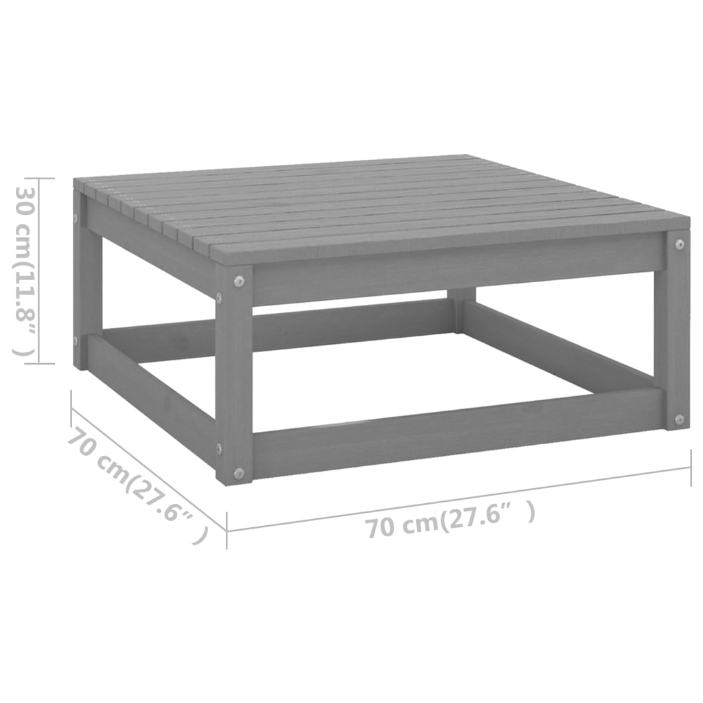 Set mobilier de grădină cu perne, 8 piese, lemn masiv de pin GartenMobel Dekor