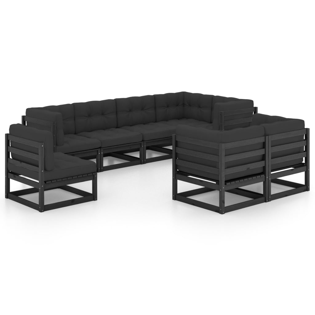 Set mobilier grădină cu perne, 8 piese, lemn masiv pin GartenMobel Dekor