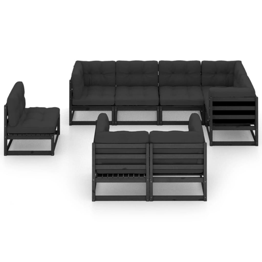 Set mobilier grădină cu perne, 8 piese, lemn masiv pin GartenMobel Dekor