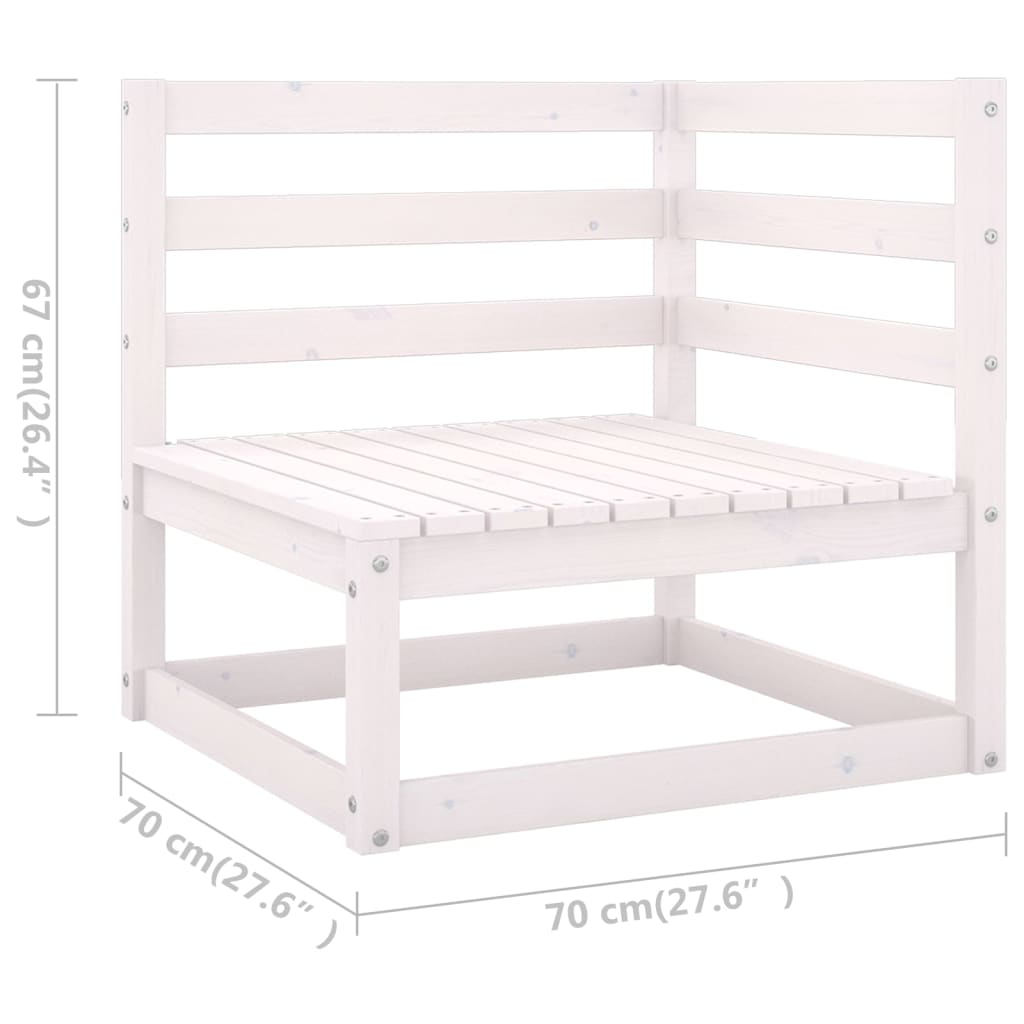 Set mobilier de grădină cu perne, 7 piese, lemn masiv de pin GartenMobel Dekor