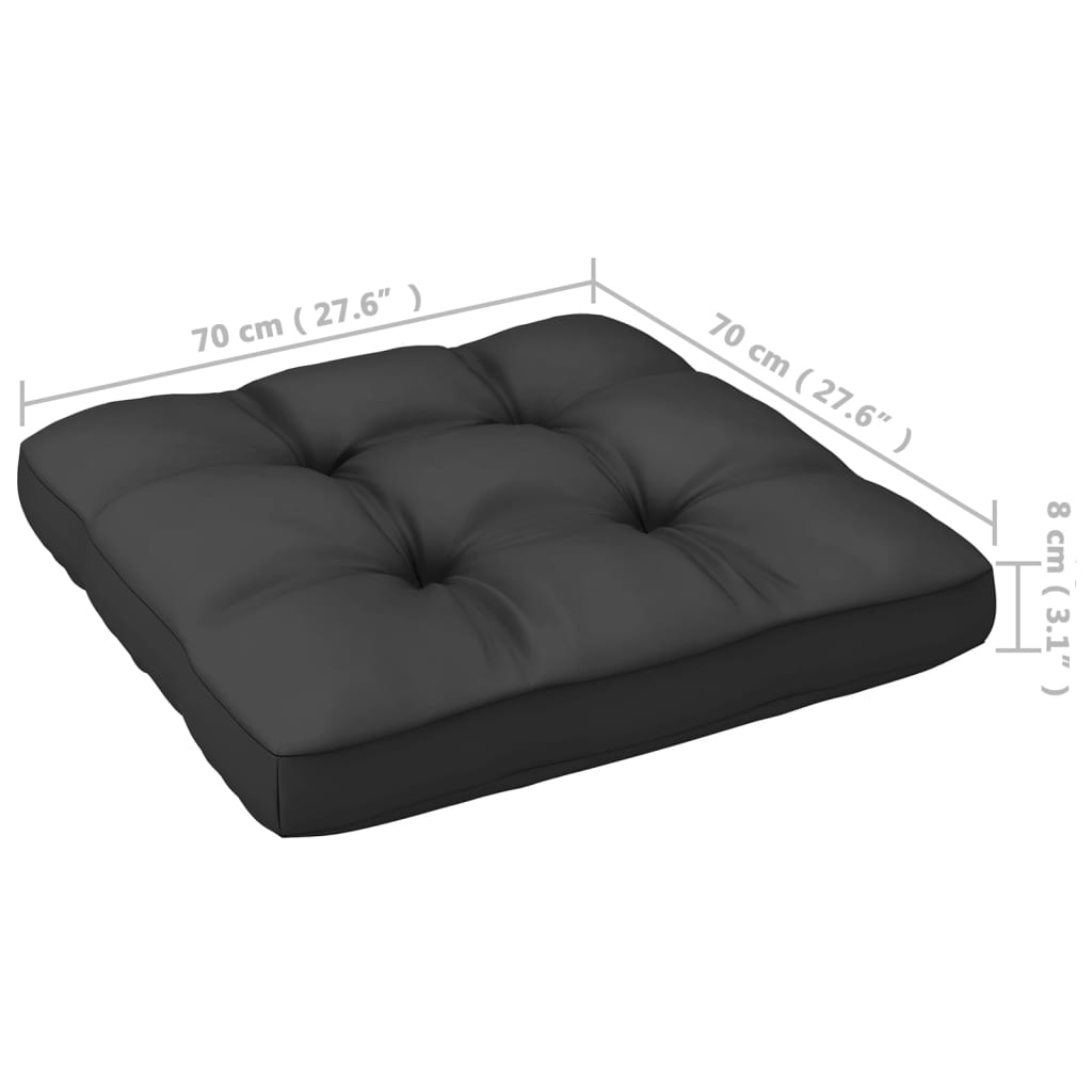 Set mobilier de grădină cu perne, 7 piese, lemn masiv de pin GartenMobel Dekor