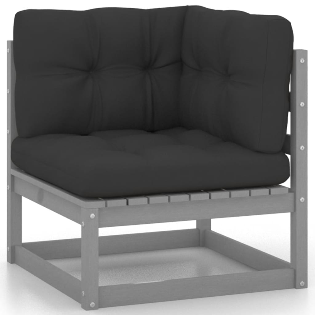 Set mobilier grădină cu perne, 8 piese, lemn masiv de pin GartenMobel Dekor