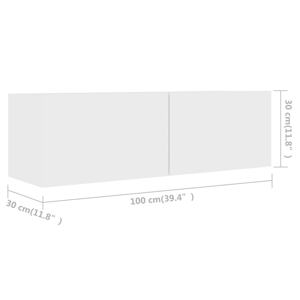 Set dulapuri TV, 5 piese, alb, lemn prelucrat GartenMobel Dekor