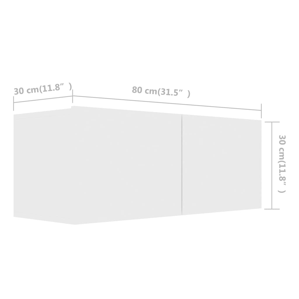 Set dulapuri TV, 5 piese, alb, lemn prelucrat GartenMobel Dekor