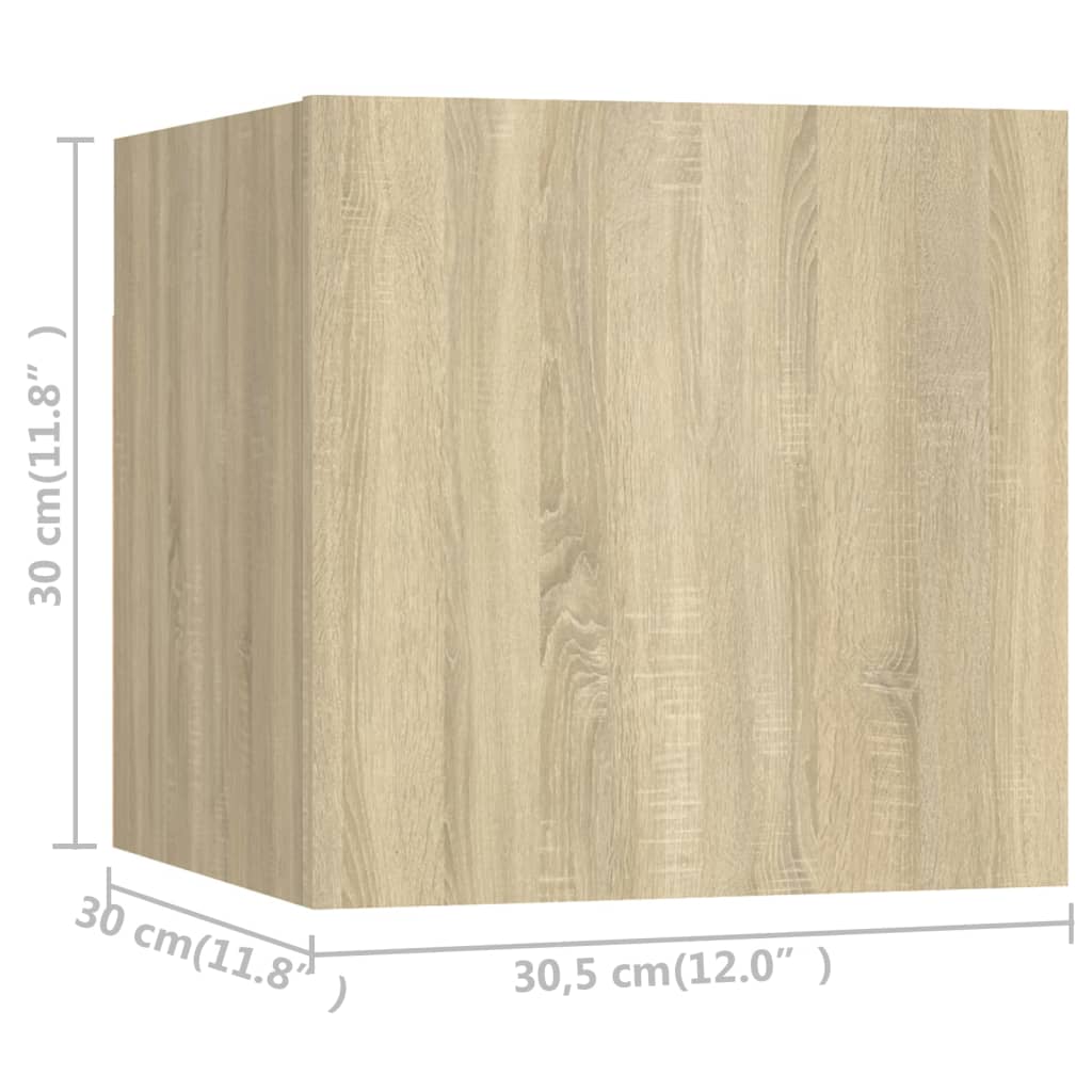 Set dulapuri TV, 5 piese, stejar sonoma, lemn prelucrat GartenMobel Dekor