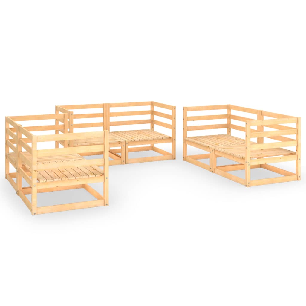 Set mobilier de grădină, 6 piese, lemn masiv de pin GartenMobel Dekor