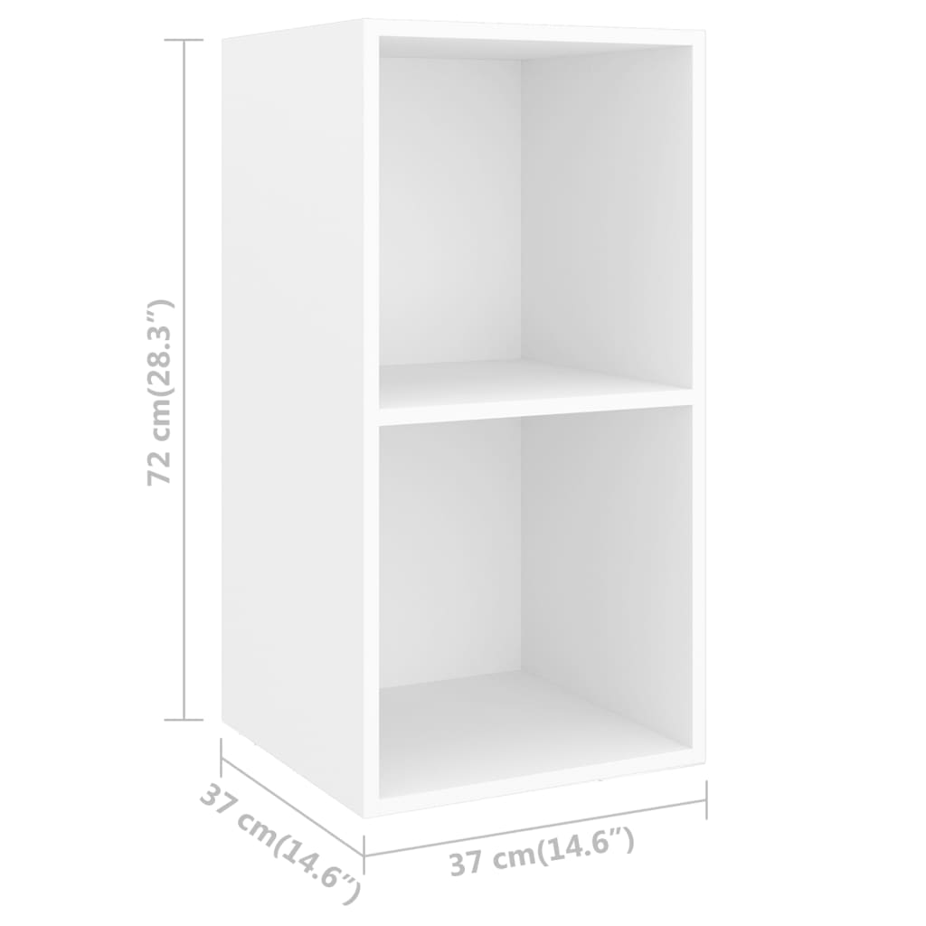 Set de dulapuri TV, 3 piese, alb, lemn prelucrat GartenMobel Dekor