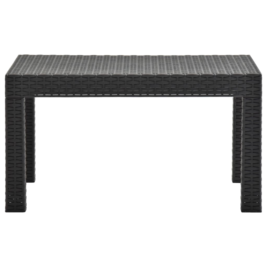 Set mobilier de grădină cu perne, 2 piese, antracit, PP ratan GartenMobel Dekor