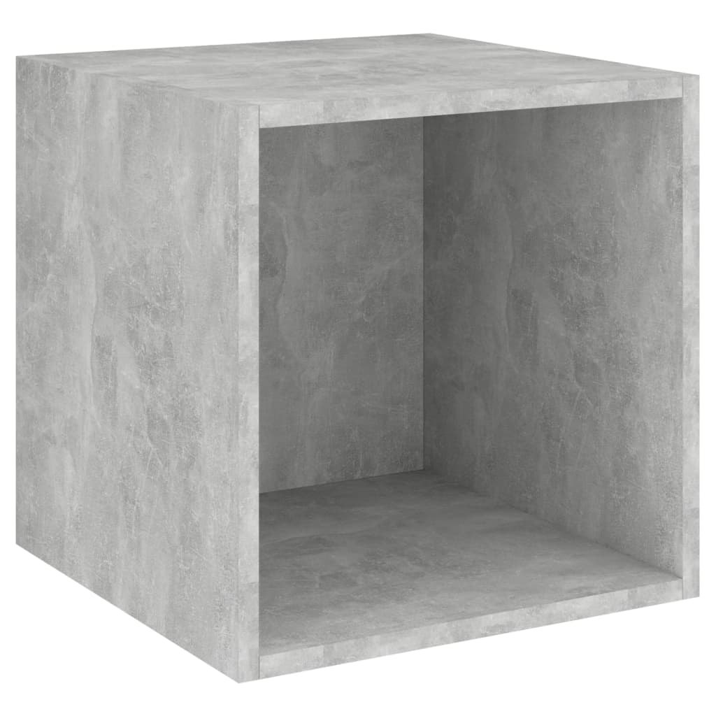 Set de dulapuri TV, 3 piese, gri beton, lemn prelucrat GartenMobel Dekor