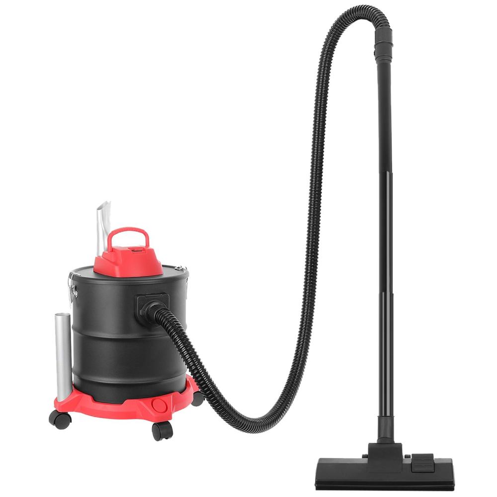 RESIGILAT - Set Curatare Semineu, Soba cu Aspirator Cenusa, Manusi si Geanta Textila de Lemne, Functie de Suflare si Aspirare, Putere 1600W, Rezervor 20L