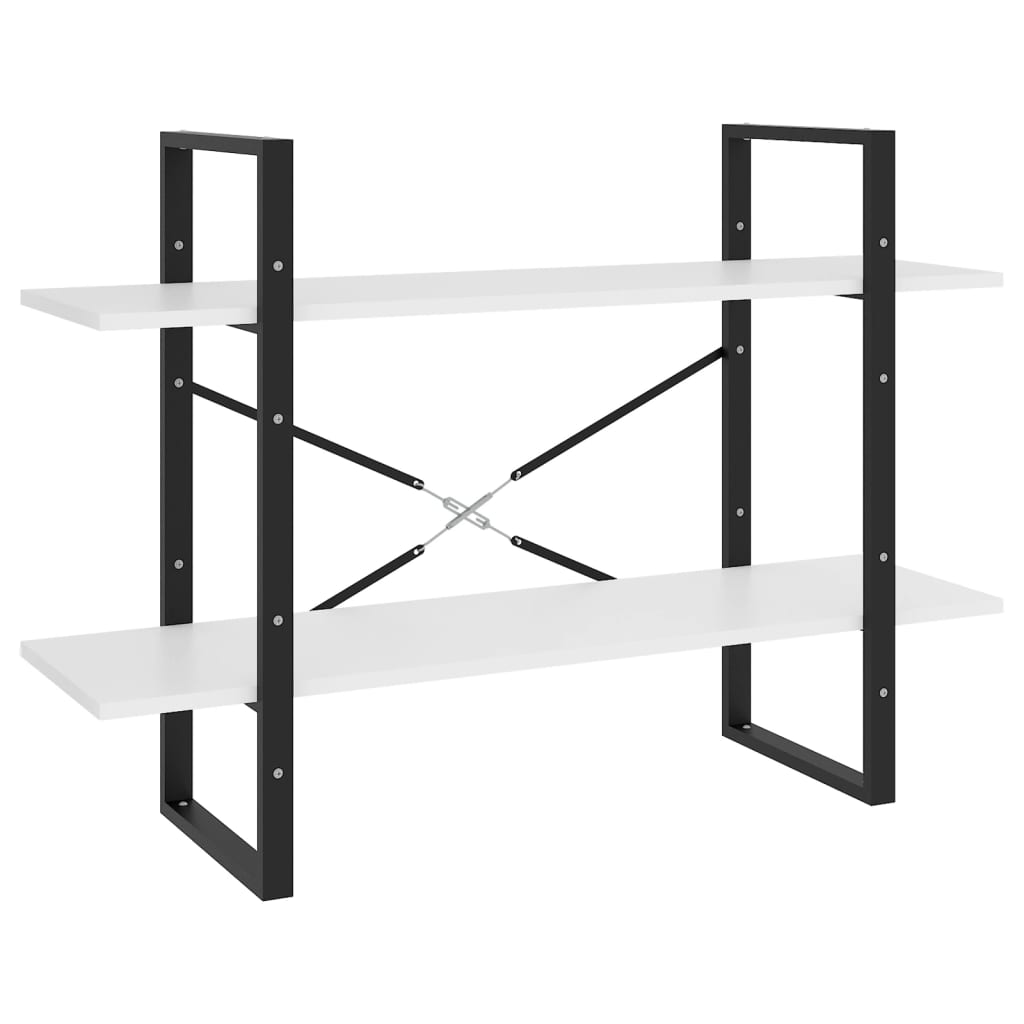 Bibliotecă cu 5 rafturi, alb, 100x30x175 cm, lemn prelucrat GartenMobel Dekor