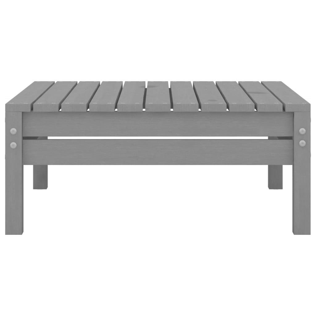 Set mobilier de grădină, 4 piese, gri, lemn masiv de pin GartenMobel Dekor