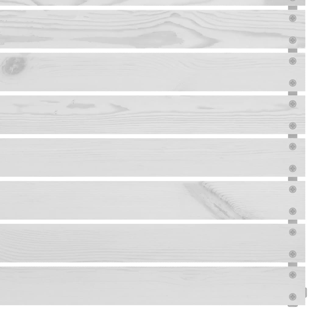 Set mobilier de grădină, 6 piese, alb, lemn masiv de pin GartenMobel Dekor