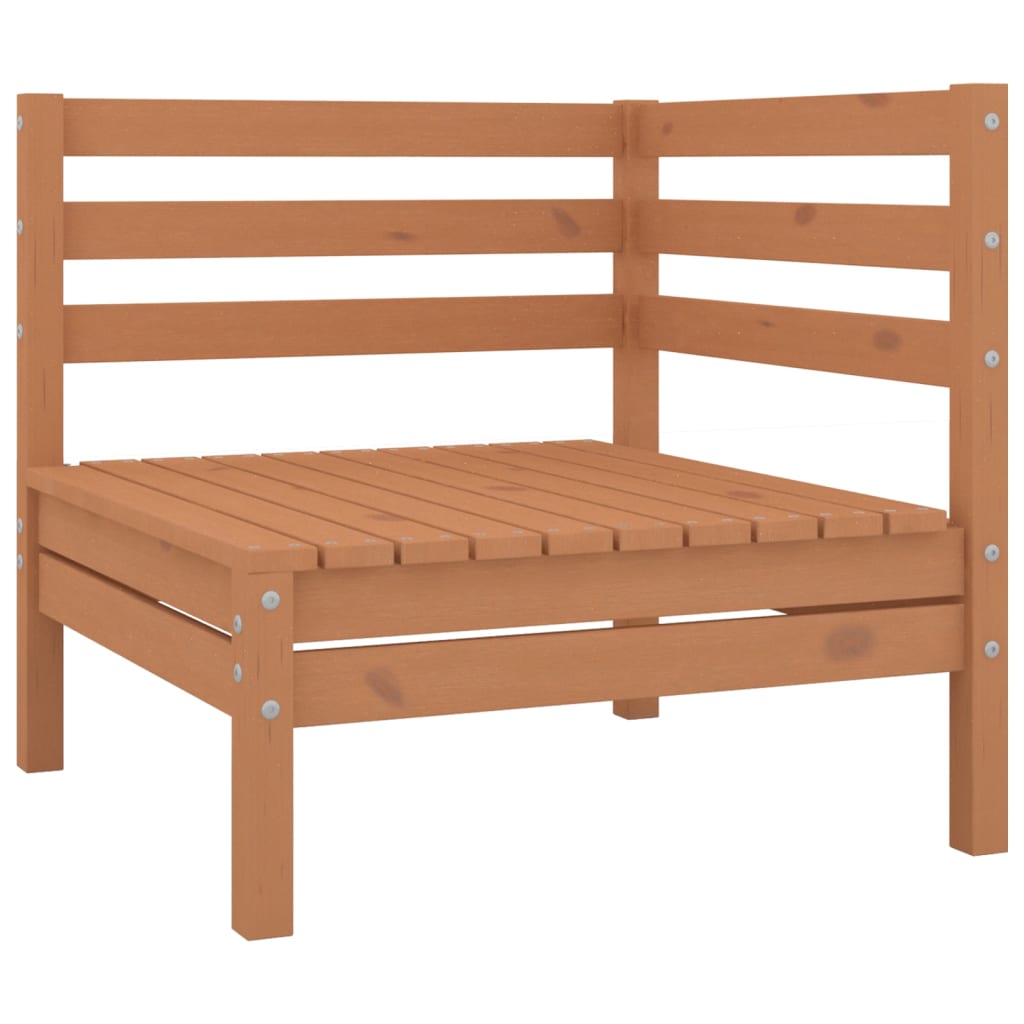 Set relaxare de grădină, 10 piese, maro miere, lemn masiv pin GartenMobel Dekor