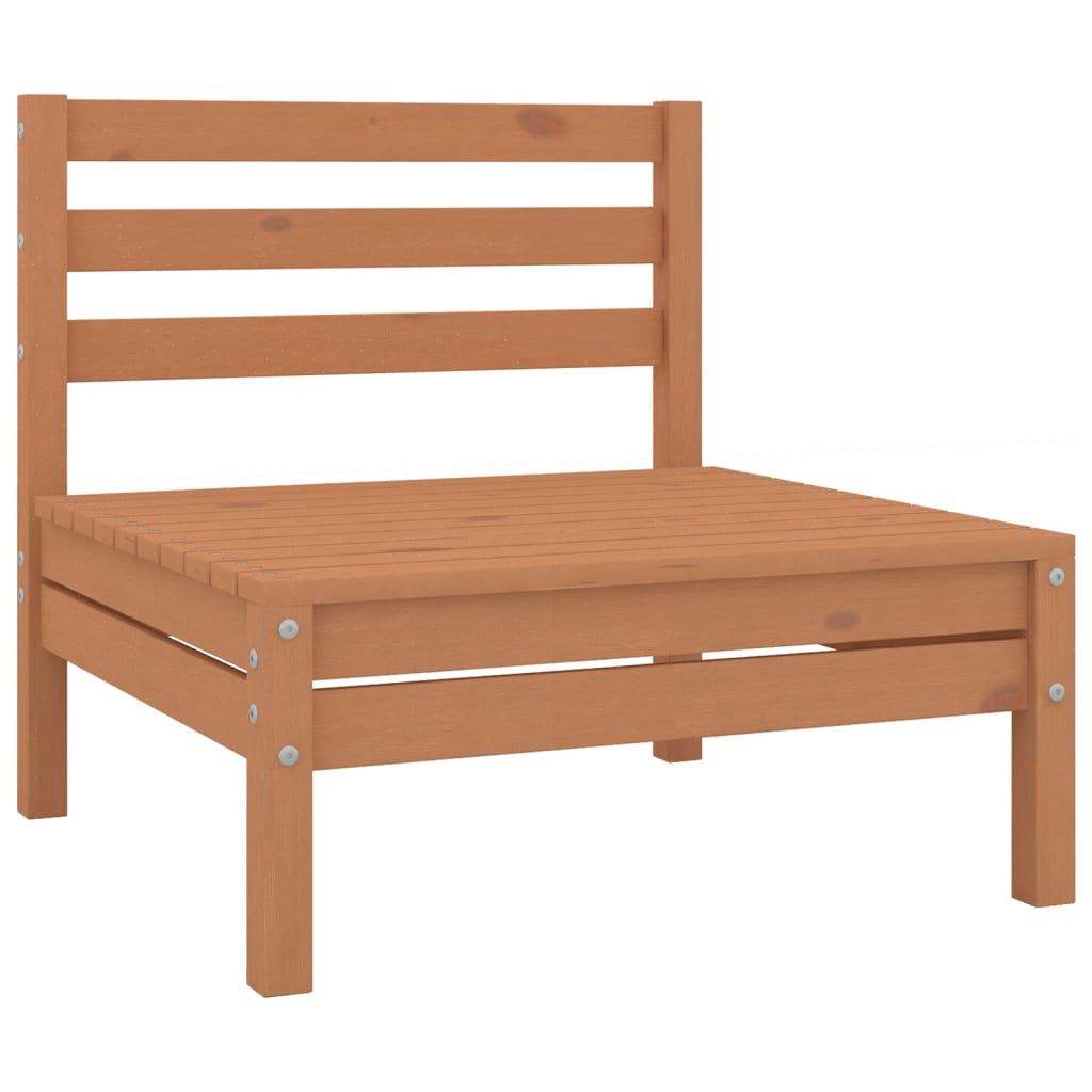 Set relaxare de grădină, 10 piese, maro miere, lemn masiv pin GartenMobel Dekor