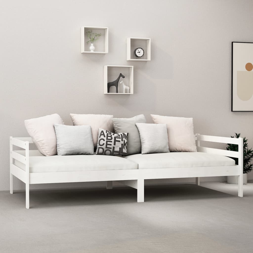 Pat de zi cu saltea, 90x200 cm, lemn masiv de pin GartenMobel Dekor