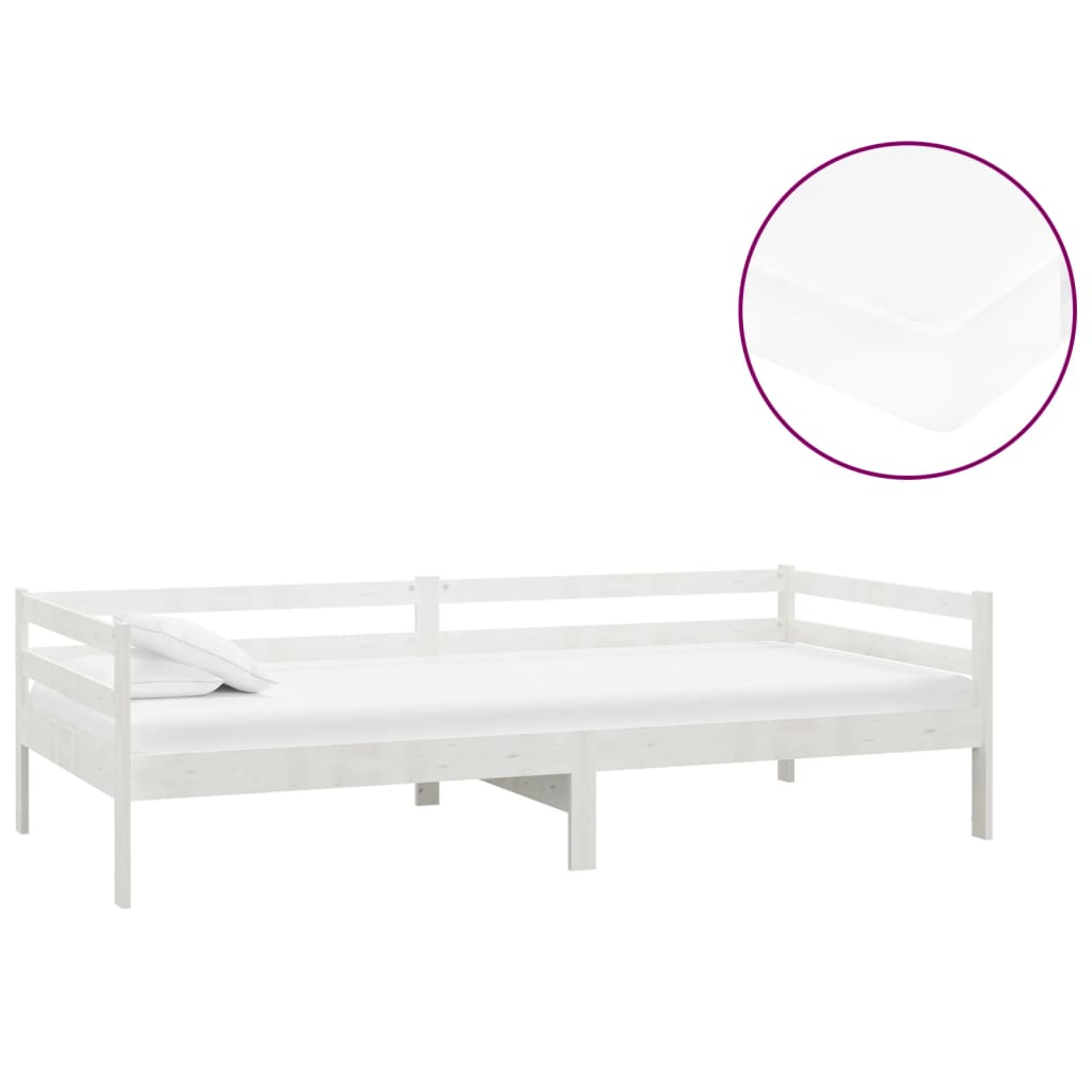 Pat de zi cu saltea, 90x200 cm, lemn masiv de pin GartenMobel Dekor