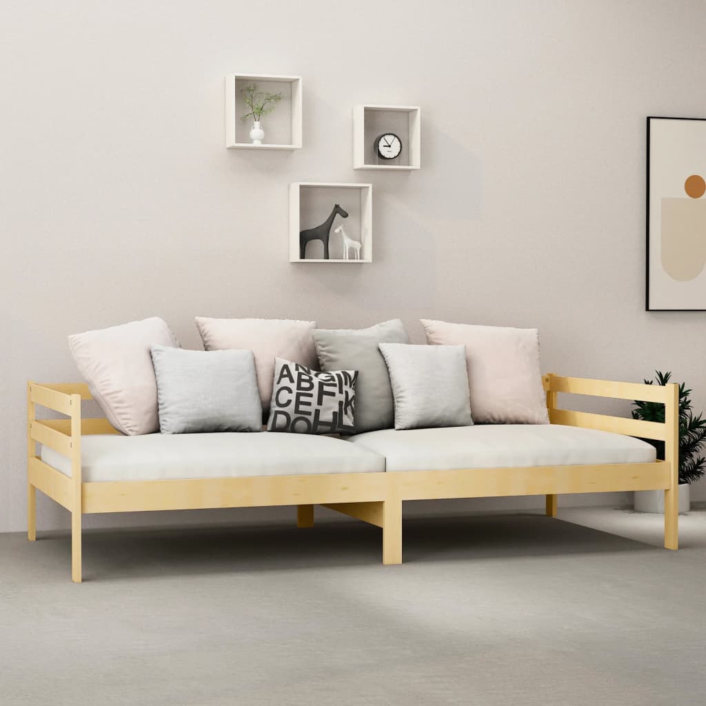 Pat de zi cu saltea, 90x200 cm, lemn masiv de pin GartenMobel Dekor