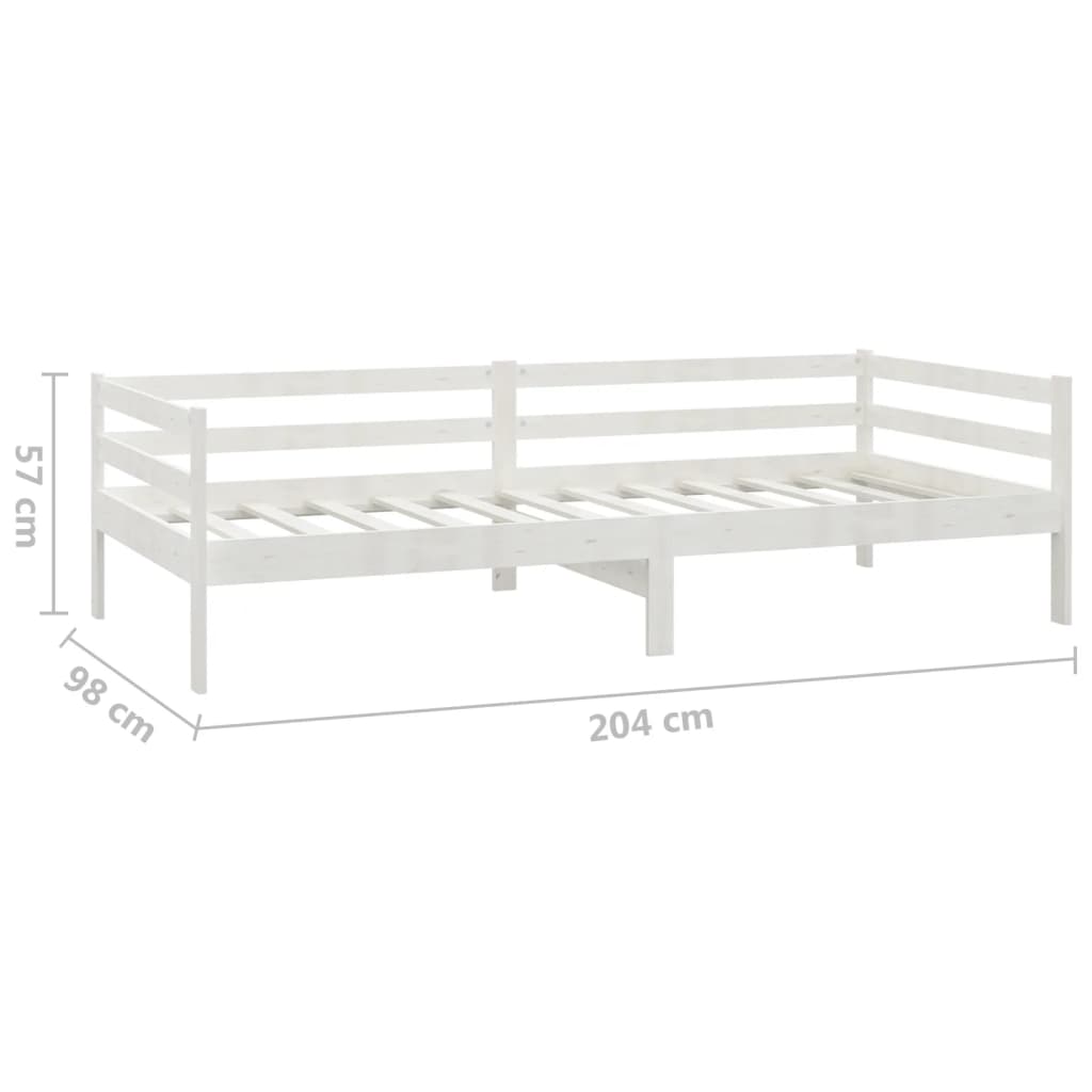 Pat de zi cu saltea, 90x200 cm, lemn masiv de pin GartenMobel Dekor