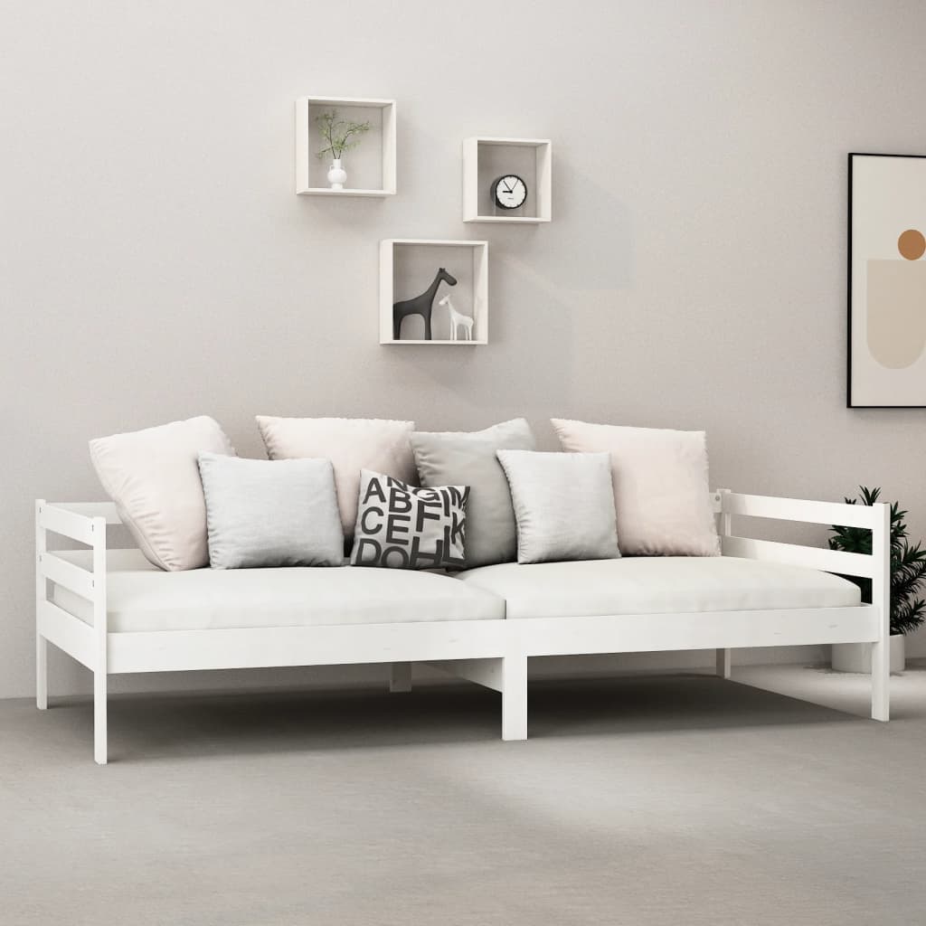 Pat de zi cu saltea, 90x200 cm, lemn masiv de pin GartenMobel Dekor