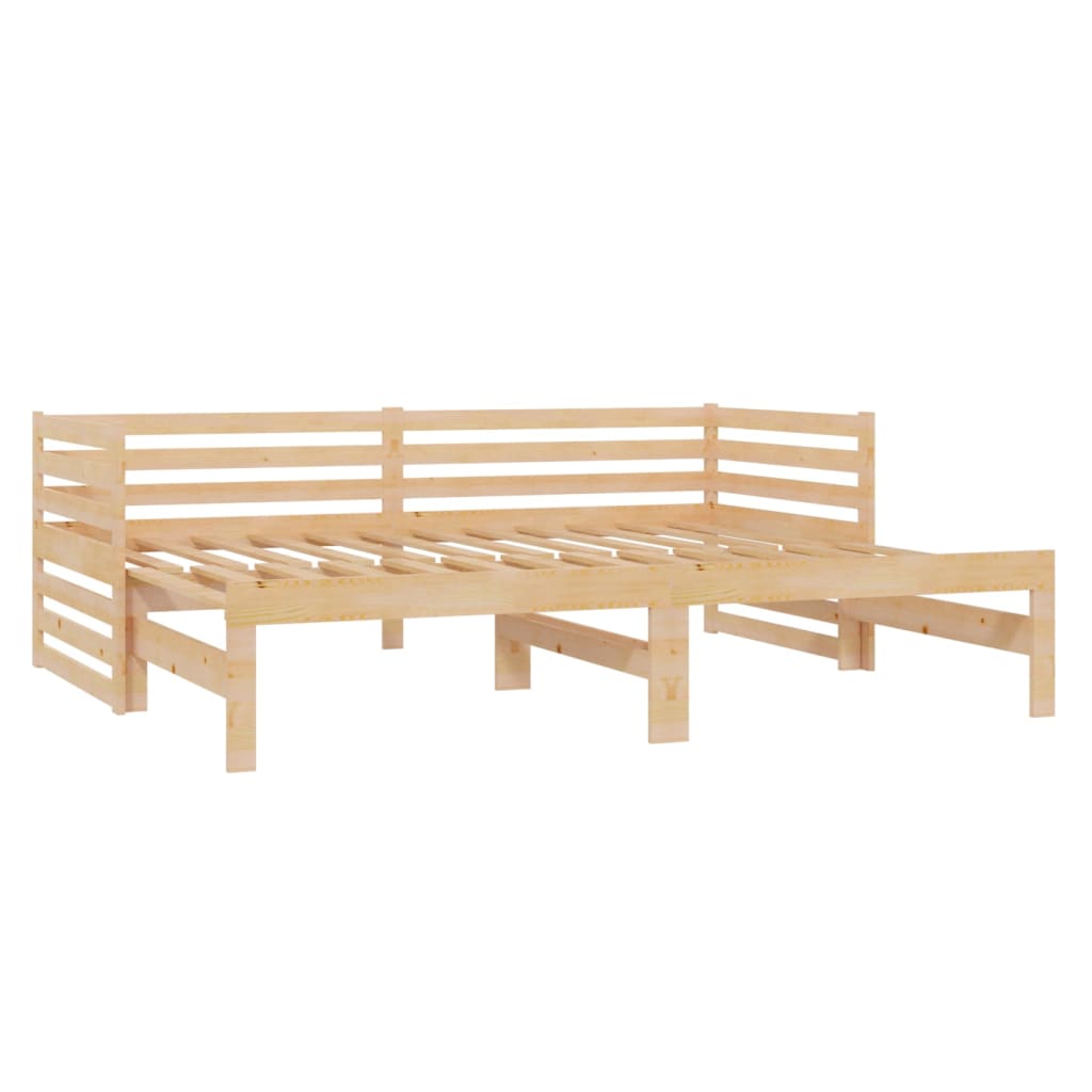 Pat extensibil de zi, 2x(90x200) cm, lemn masiv de pin GartenMobel Dekor