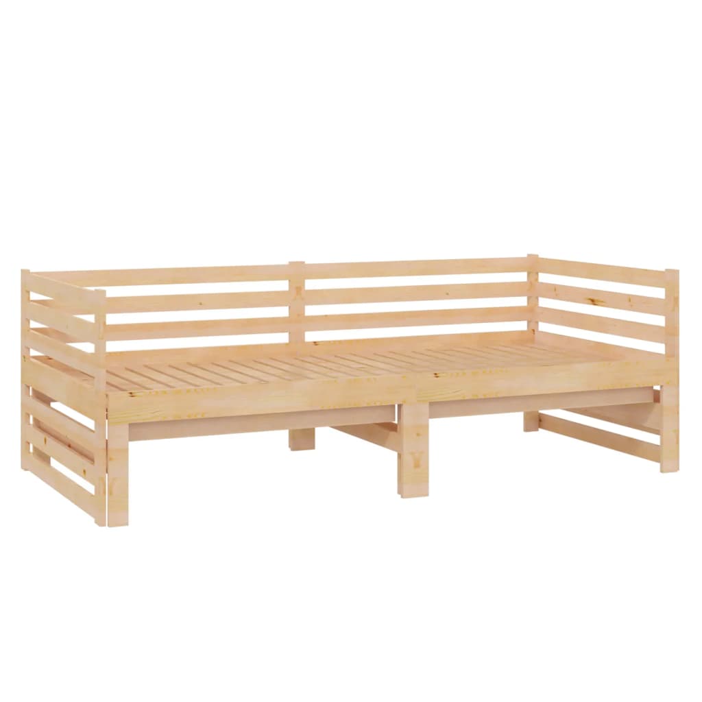 Pat extensibil de zi, 2x(90x200) cm, lemn masiv de pin GartenMobel Dekor