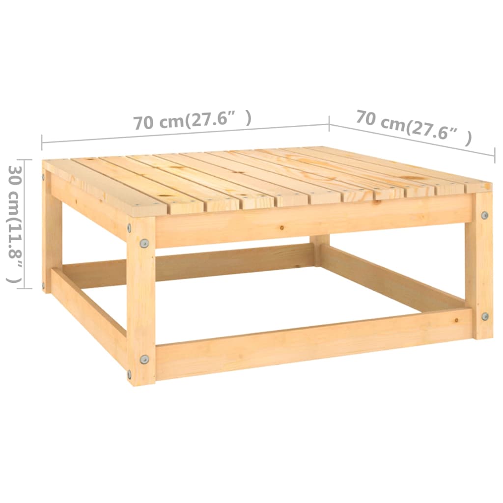 Set mobilier de grădină din 8 piese, lemn masiv de pin GartenMobel Dekor