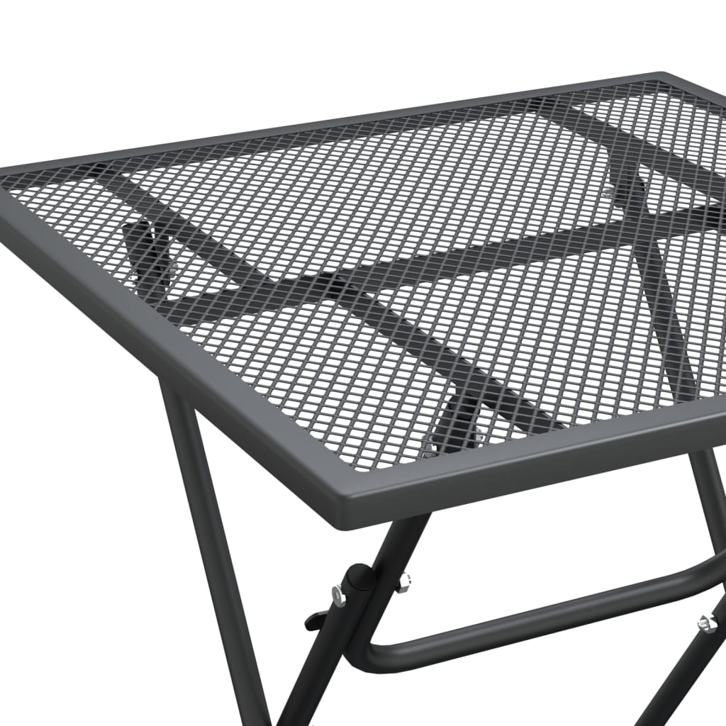 Set mobilier grădină 5 piese antracit plasă metalică expandată GartenMobel Dekor