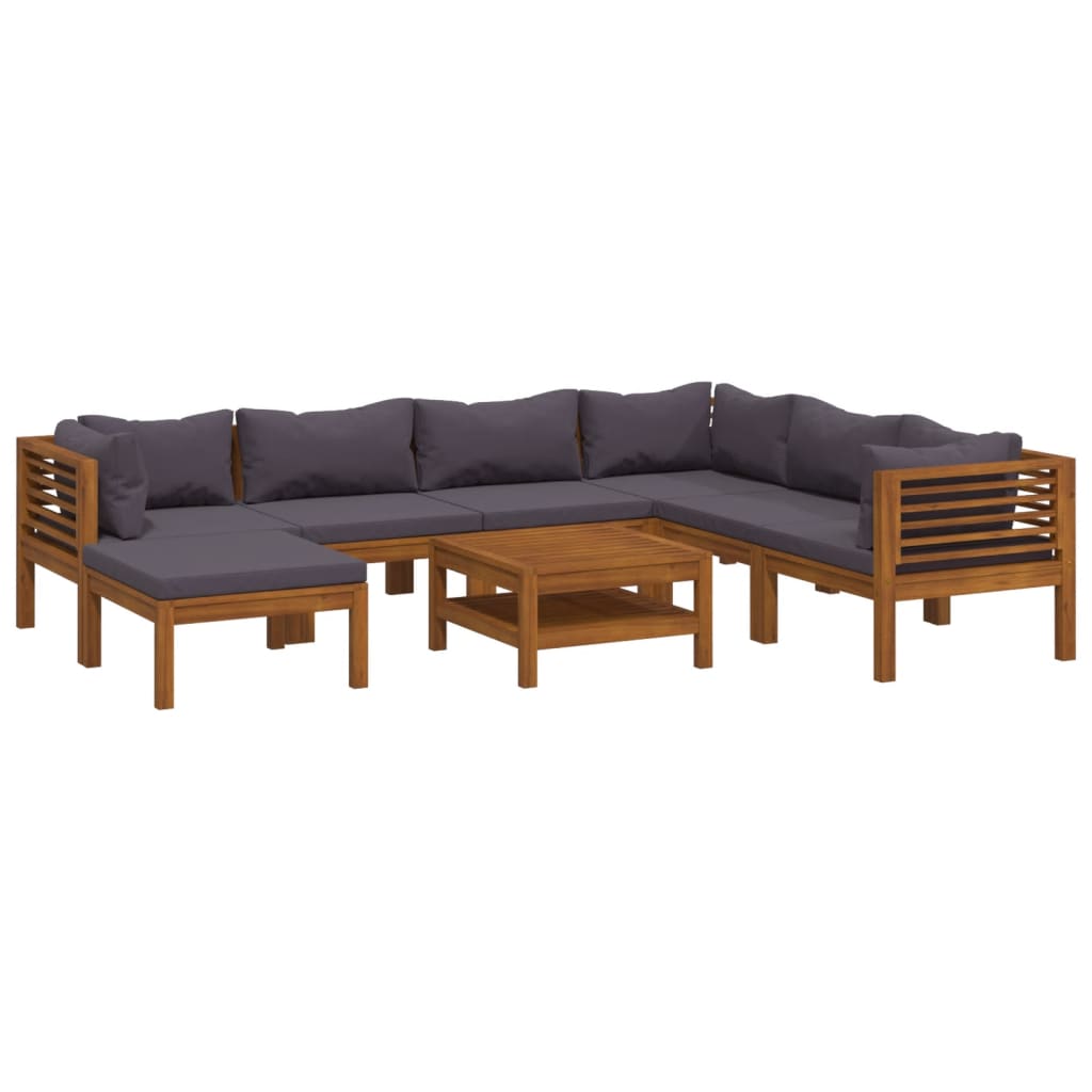 Set mobilier grădină cu perne, 8 piese, lemn masiv acacia GartenMobel Dekor