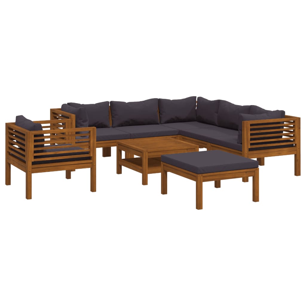 Set mobilier grădină cu perne, 8 piese, lemn masiv acacia GartenMobel Dekor