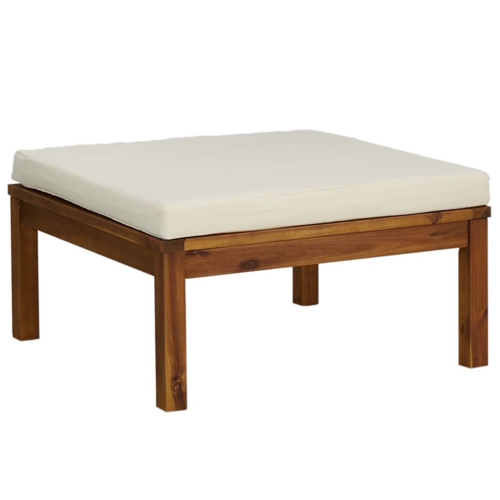 Set mobilier grădină cu perne crem, 6 piese, lemn masiv acacia GartenMobel Dekor