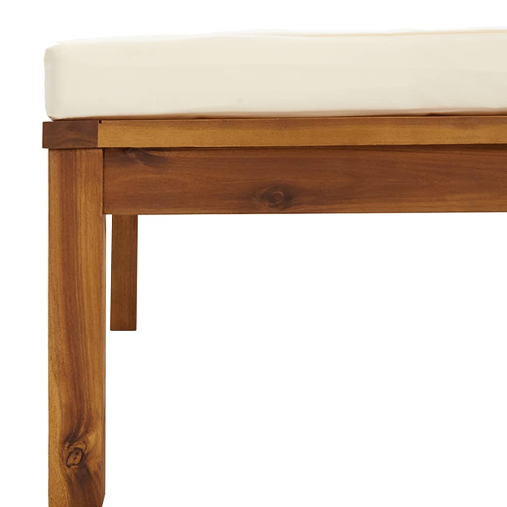 Set mobilier grădină cu perne crem, 6 piese, lemn masiv acacia GartenMobel Dekor