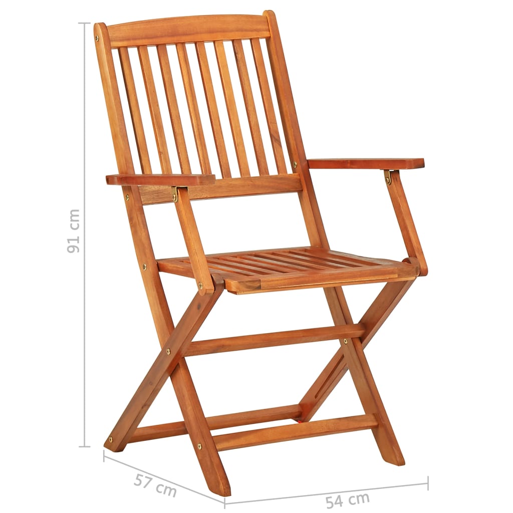 Set de masă pentru grădină, 11 piese, lemn masiv de acacia GartenMobel Dekor