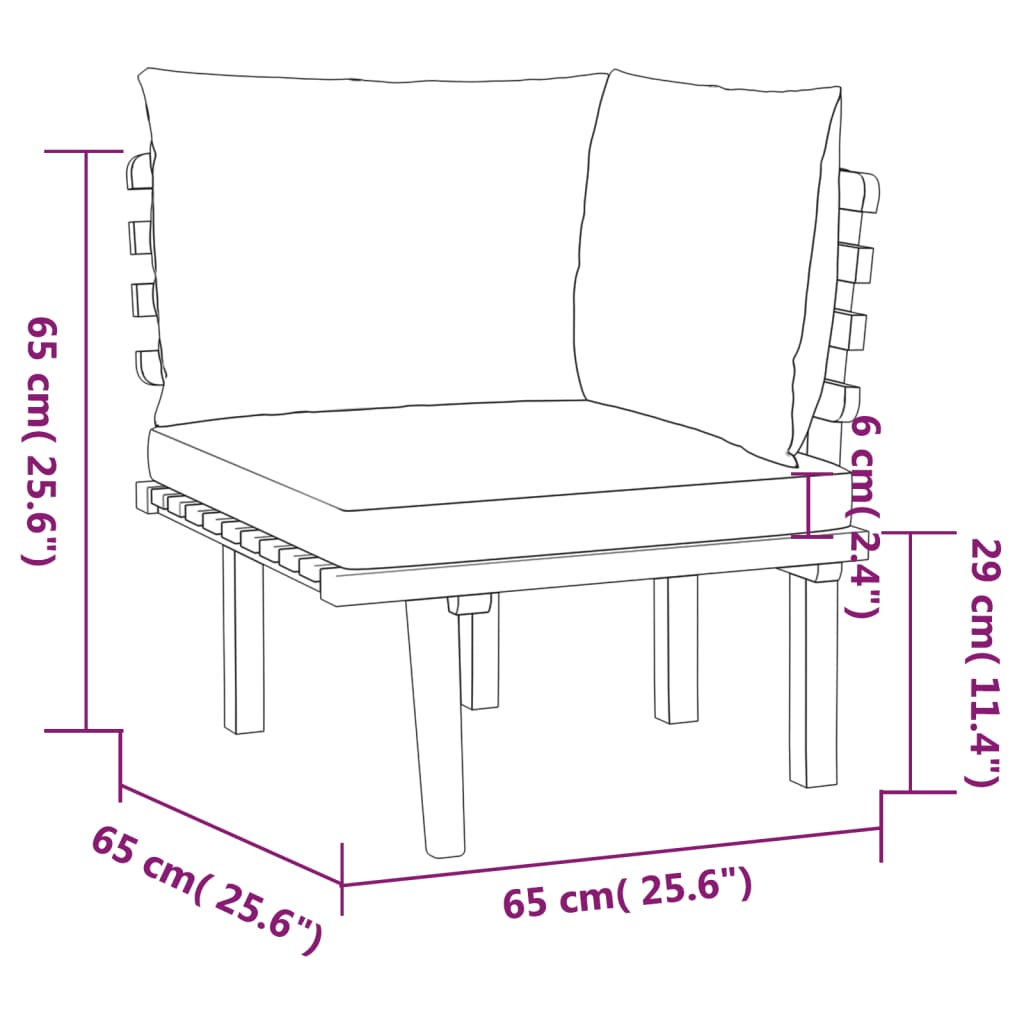 Set mobilier grădină cu perne, 9 piese, lemn masiv de acacia GartenMobel Dekor