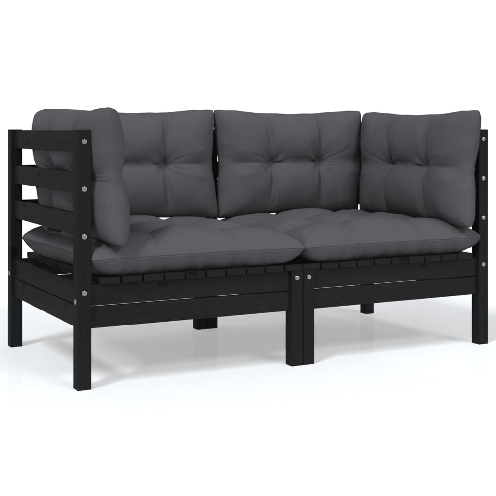 Set mobilier de grădină cu perne, 4 piese, lemn masiv de pin GartenMobel Dekor