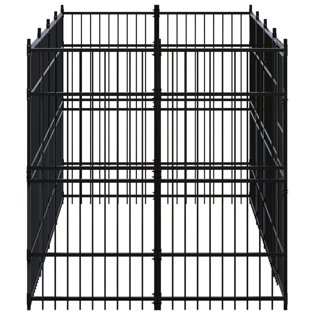 Padoc pentru câini de exterior, 7,37 m², oțel GartenMobel Dekor