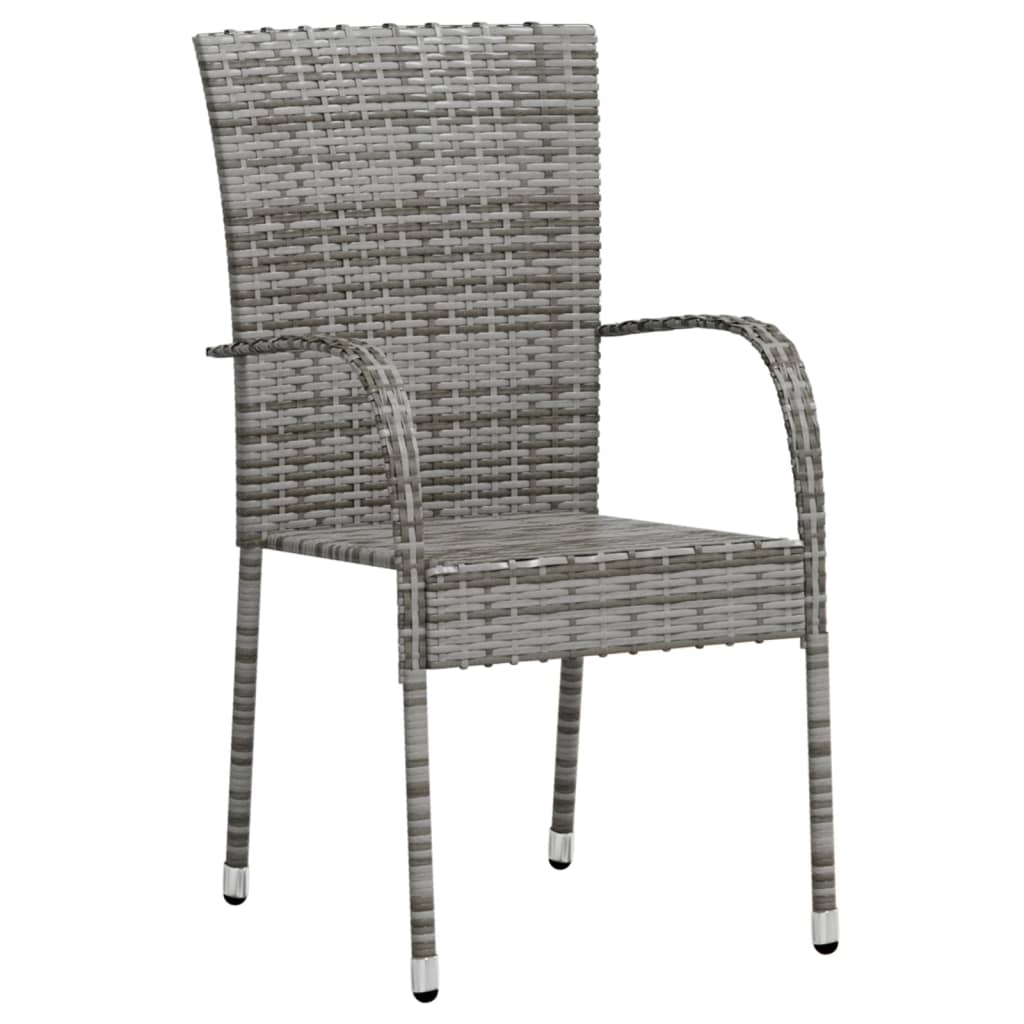 Set mobilier de grădină, 3 piese, gri, poliratan GartenMobel Dekor