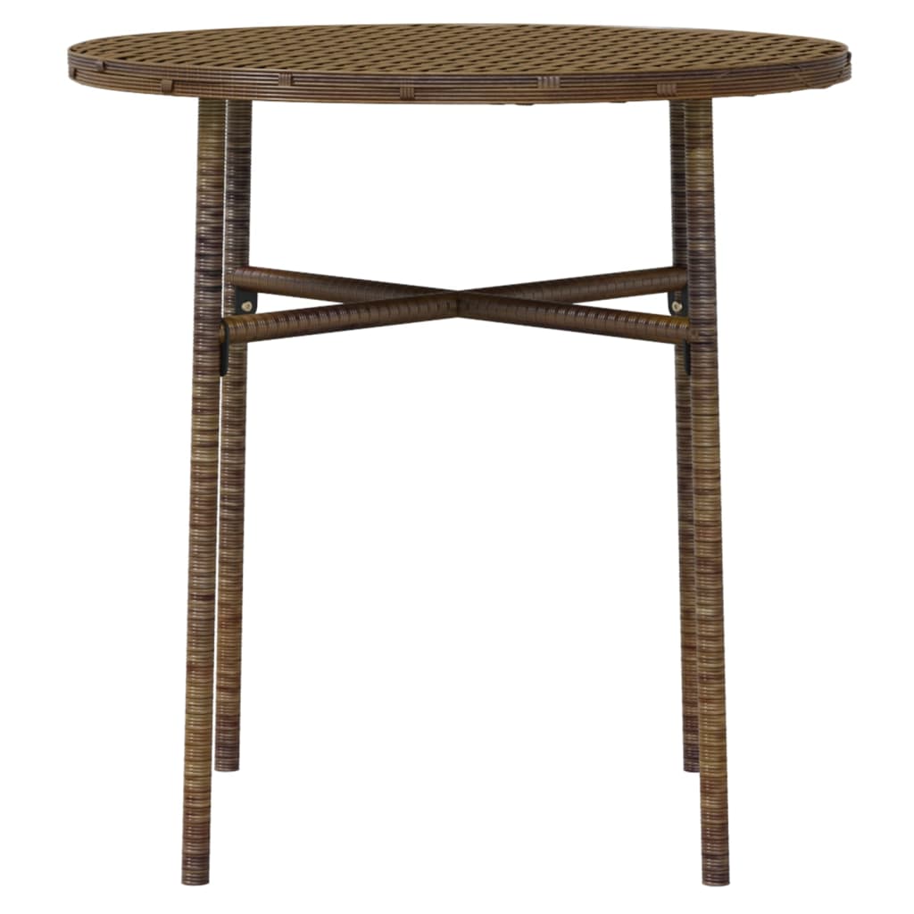 Set mobilier de grădină, 3 piese, maro, poliratan GartenMobel Dekor