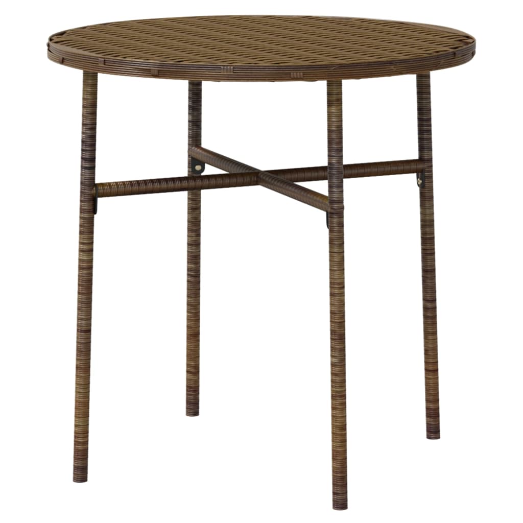 Set mobilier de grădină, 3 piese, maro, poliratan GartenMobel Dekor