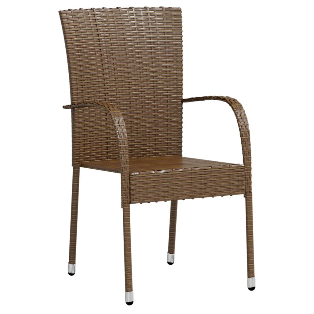 Set mobilier de grădină, 3 piese, maro, poliratan GartenMobel Dekor