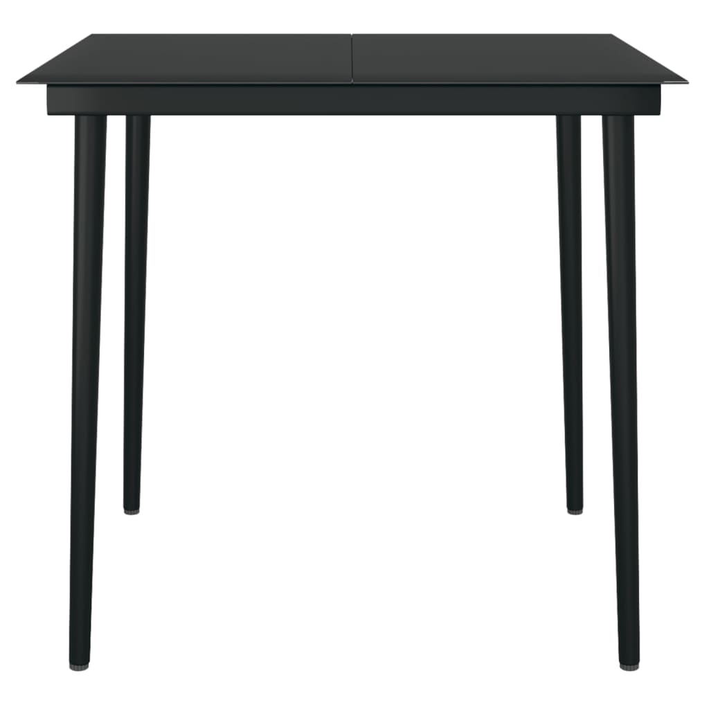 Set de mobilier pentru grădină, 3 piese, negru GartenMobel Dekor